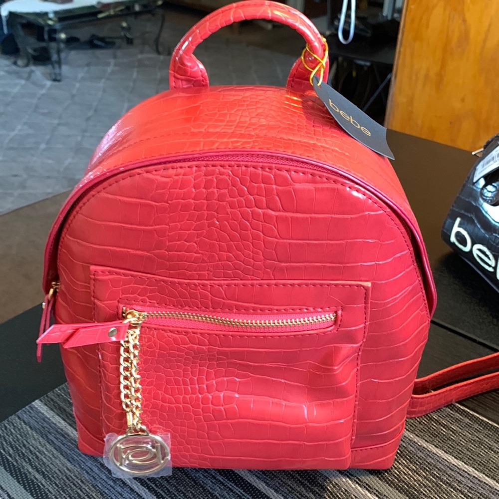 NWT small backpack red